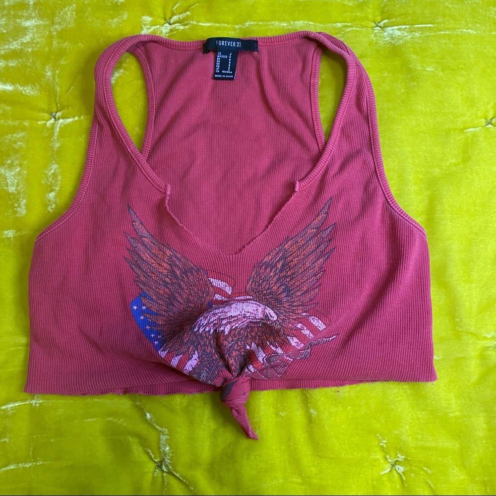 Tie Front Crop Top